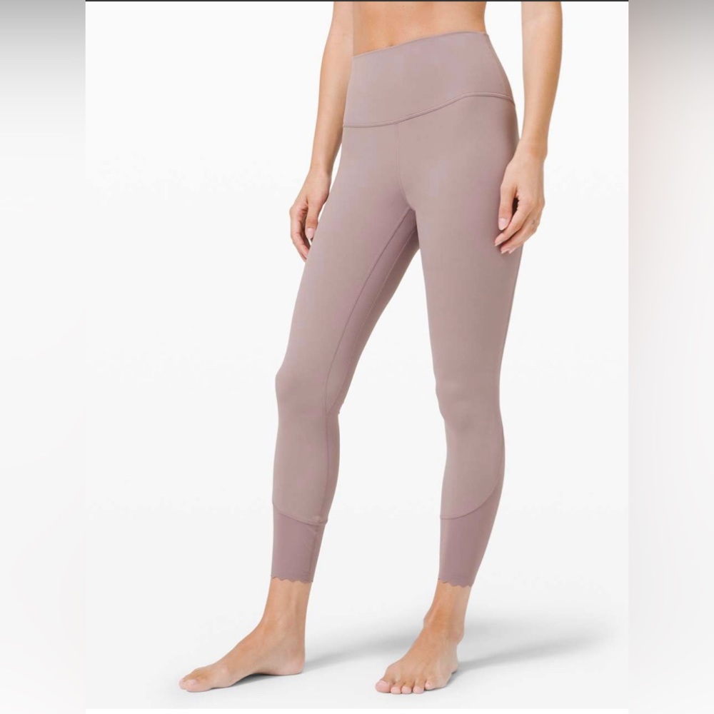 NEW lululemon align HR scalloped leggings nulu fabric size 4